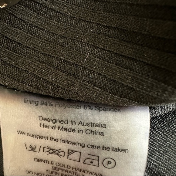 Pfeiffer Black Dress S Sleeveless Snaps Down Side - Picture 12 of 13